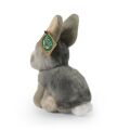 Rappa Plush rabbit grey sitting 16 cm ECO-FRIENDLY